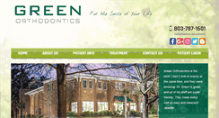 Desktop Screenshot of greenorthodontics.com