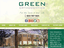 Tablet Screenshot of greenorthodontics.com